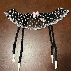 Victoria Secret Polka Dot Garter Belt
